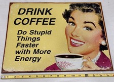 Retro drink coffee for sale  Street