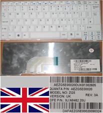 Teclado Qwerty UK Acer Aspire One 531H D150 ZG5 9J.N9482.20U AEZG5E00020 Branco comprar usado  Enviando para Brazil