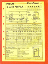 IVECO TRUCKS / EUROCARGO / CHÂSSIS PORTEUR 130 E 23 / FICHE de 1995 comprar usado  Enviando para Brazil