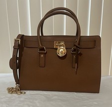 Usado, Bolsa satchel Michael Kors Hamilton couro saffiano grande comprar usado  Enviando para Brazil
