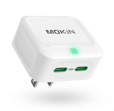 Carregador de parede MOKiN Mini 40W duplo USB C comprar usado  Enviando para Brazil