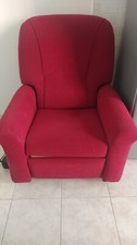 Poltrona rossa relax usato  Milano