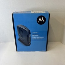 Modem a cabo Motorola SB5101 para banda larga com adaptador e cabo Ethernet novo na caixa comprar usado  Enviando para Brazil