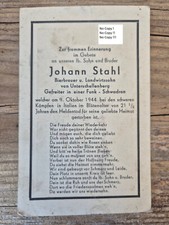 Sterbebild death cardww2 gebraucht kaufen  Deutschland