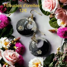 Boucles oreilles resine d'occasion  Ploudalmézeau