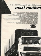 Publicité ancienne camion d'occasion  France