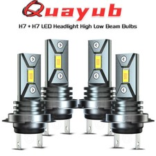 KIT combo de lâmpadas de farol de LED H7 H7 feixe alto baixo branco super brilhante 6000K 4X comprar usado  Enviando para Brazil