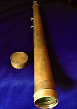 Telescopio de astronomía náutica bajo 43" de largo JP Cutts (inglés, 1787-1858) FUNCIONANDO segunda mano  Embacar hacia Mexico