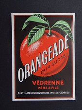Ancienne étiquette orangeade d'occasion  Nantes-