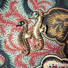 Vintage goldtone seahorse for sale  Cushing