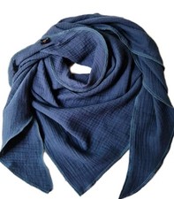 Jeansblau musselin tuch gebraucht kaufen  Hannover