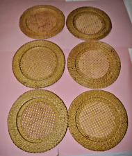 Assiettes cannage rotin d'occasion  Moissac