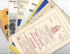 Nonleague programmes 1960 for sale  HALSTEAD