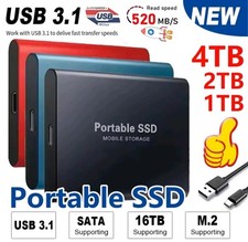 SSD Externo Portátil 1TB USB 3.1 TipoC Alta Velocidad para PC Mac Laptop Movil comprar usado  Enviando para Brazil