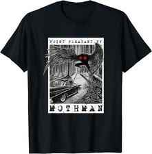 NOVA CAMISETA LIMITADA Mothman Encounter - 1966 Point Pleasant Original Cryptid Art comprar usado  Enviando para Brazil