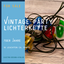 Vintage party lichterkette gebraucht kaufen  Köln