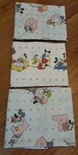 Usado, Antigo Dundee Disney Baby 1984 Mickey Minnie Mouse ABC Berço Cobertor Lote De 3 38×25 comprar usado  Enviando para Brazil