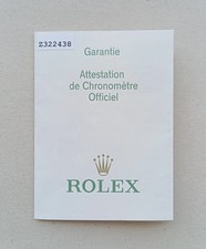 Rolex warranty booklet usato  Corropoli