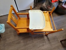 Vintage wooden high for sale  CAERNARFON