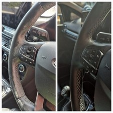 Leather steering wheel for sale  HULL