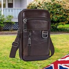 Bolsa tiracolo masculina elegante impermeável couro casual bolsa esportiva diária masculina comprar usado  Enviando para Brazil