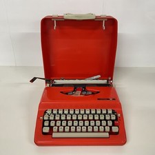 Máquina de escribir portátil Chevron naranja vintage años 60 funcionando (H4) W#661 segunda mano  Embacar hacia Mexico