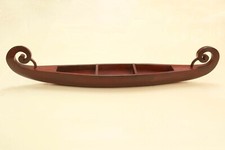 Barco antigo de canoa de madeira indiano Kerala vintage decoração de sala de estar para casa arte presente, usado comprar usado  Enviando para Brazil