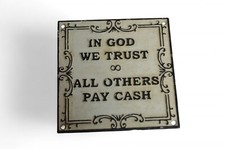 Cast iron sign for sale  Beverly Hills