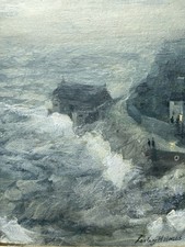 Porthleven cornwall oil for sale  MORETON-IN-MARSH
