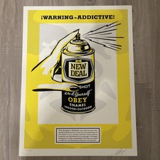 Shepard fairey warning for sale  Beverly Hills