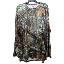 Camisa Mossy Oak Adulto 2 XL Camuflagem Controle de Perfume Desempenho Camuflagem, usado comprar usado  Enviando para Brazil