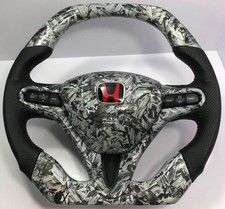 Usado, Volante Honda Civic Reborn City CR-V Jazz | Textura prata carbono forjado comprar usado  Enviando para Brazil