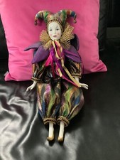 Harlekin puppe porzelanpuppe gebraucht kaufen  Hallstadt