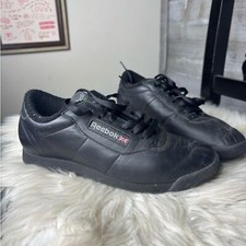 Tênis Reebok vintage preto clássico couro cano baixo feminino 8, usado comprar usado  Enviando para Brazil