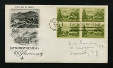 1951 FDC sc 999 Nevada Statehood First Day Cover Gênova, Nevada comprar usado  Enviando para Brazil