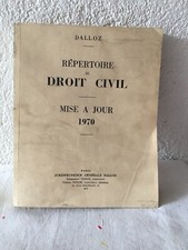 Ancien repertoire droit d'occasion  Aix-les-Bains