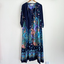 Vintage Floral Muumuu Anos 70 House Coat Vestido Robe Tiffany Loungewear Era Pucci comprar usado  Enviando para Brazil