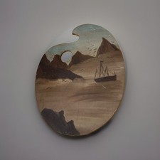 Vintage wooden painting for sale  Frankenmuth