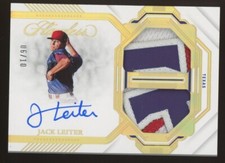 2023 Flawless Holo Gold Jack Leiter Jogo-Usado Dual Patch AUTOMÁTICO 6/10 comprar usado  Enviando para Brazil