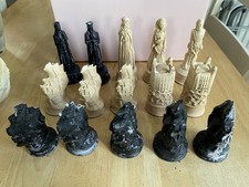 Chess pieces medieval for sale  RUSHDEN