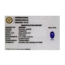 Tanzanite naturale carati usato  Reggio Calabria