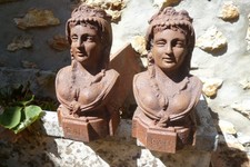 Paire chenets anciens d'occasion  Bonnelles
