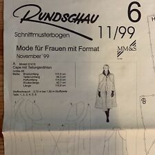 Rundschau schnittmusterbogen m gebraucht kaufen  Neuwied