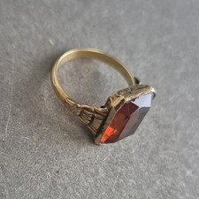 Vergoldeter ring rotem gebraucht kaufen  Wuppertal