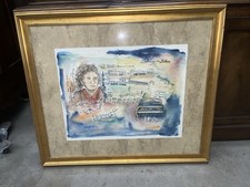 Usado, Pintura em aquarela Beethoven assinada pelo artista comprar usado  Enviando para Brazil