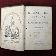 THE GREAT RED DRAGON MASTERKEY TO POPERY Book 1854 CATHOLIC CHURCH Occult Gavin comprar usado  Enviando para Brazil