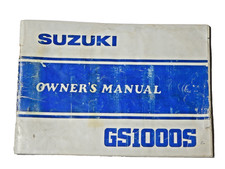 RARO FABRICANTE DE EQUIPAMENTO ORIGINAL 1982 82 Suzuki GS1000S GS 1000S Katana 1000 Proprietários Manual oficina de reparo comprar usado  Enviando para Brazil
