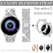 Pulseira feminina de luxo pulseira de diamante para Samsung Galaxy Watch Active 2 40/44mm comprar usado  Enviando para Brazil