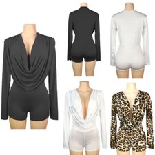Macacão Feminino One Piece Collant Bodycon Bodysuit Moda Elegante Sexy Aniversário, usado comprar usado  Enviando para Brazil