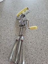Batedor de ovos portátil Maynard misturador manual cabo creme amarelo vintage comprar usado  Enviando para Brazil